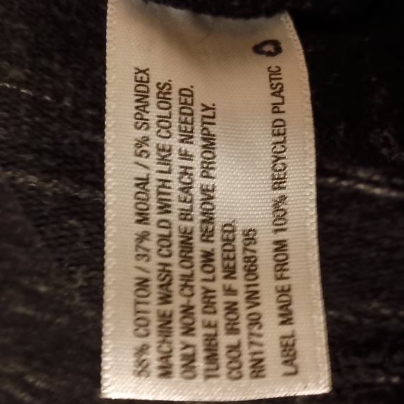 EUC Merona cowl neck black and white heathered long sleeve tunic top sz XXL - Picture 5 of 5